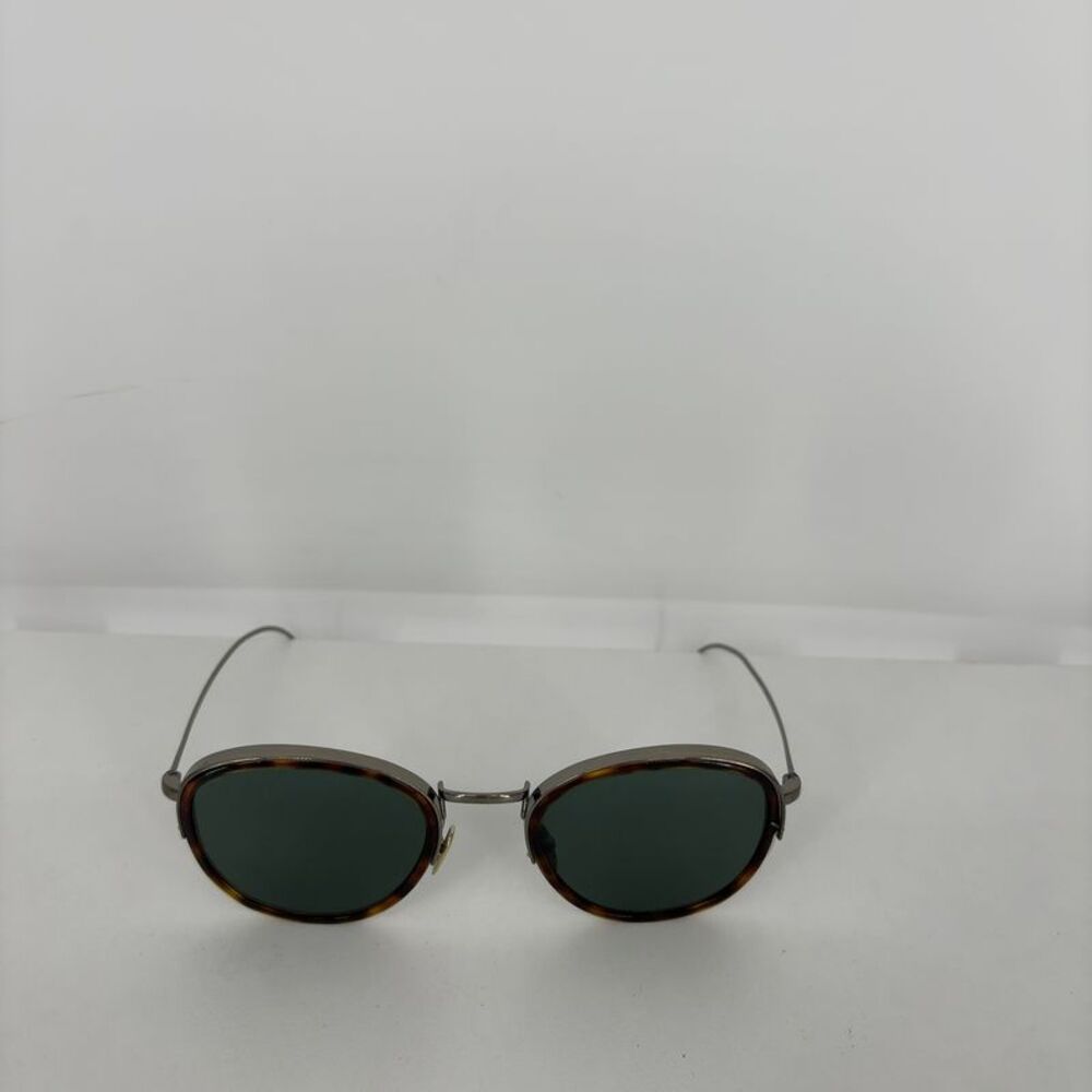 Giorgio Armani Round Metal and Tortoise Sunglasses - Picture 2 of 5